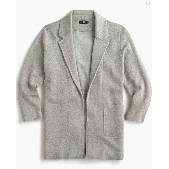 J Crew 365 Sparkly Sophie Open Front Knit Sweater Blazer Jacket Womens Size XXS - Picture 1 of 7